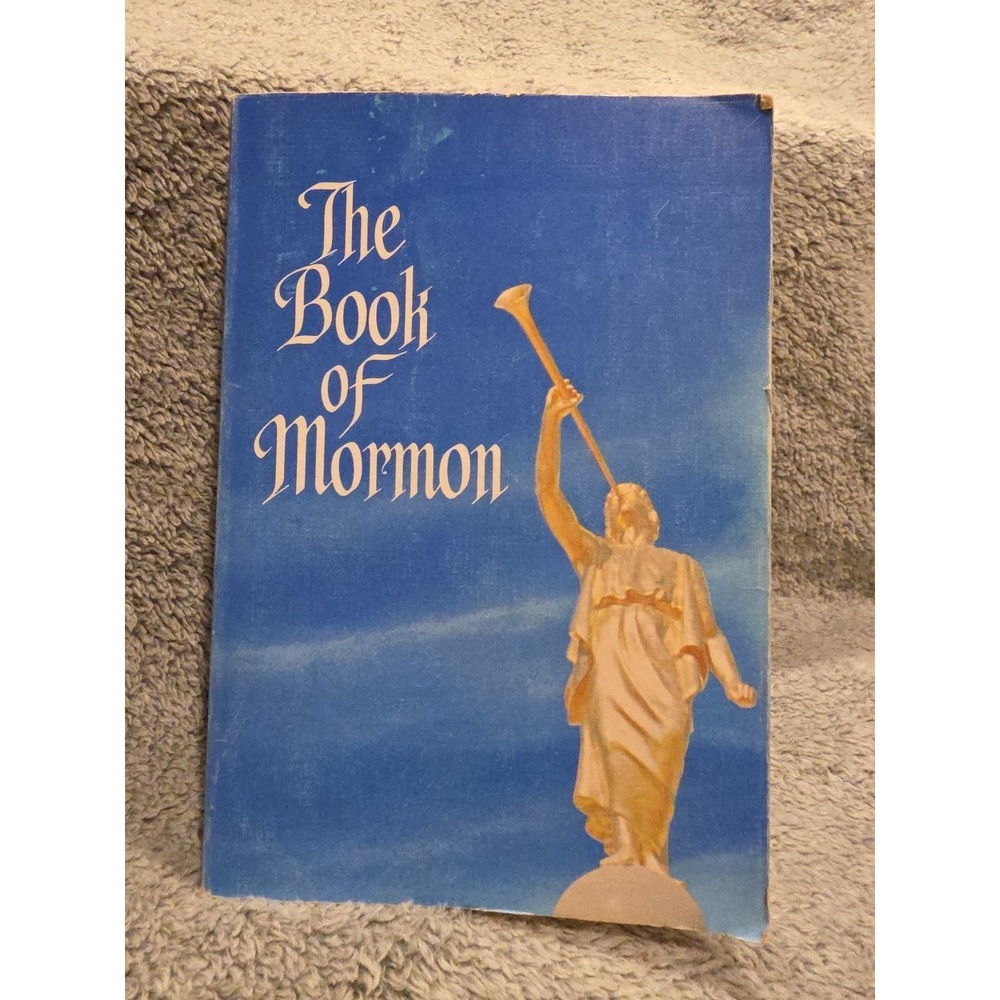 Vintage Book‎ of Mormon 1978 Blue Cover Angel Moroni Paperback LDS